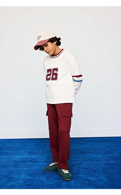 DeFacto Erkek Çocuk Loose Fit Kalın Sweatshirt Kumaşı Pantolon