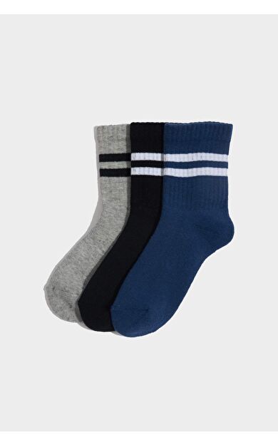 Erkek Çocuk 3'lü Pamuklu Kışlık Çorap