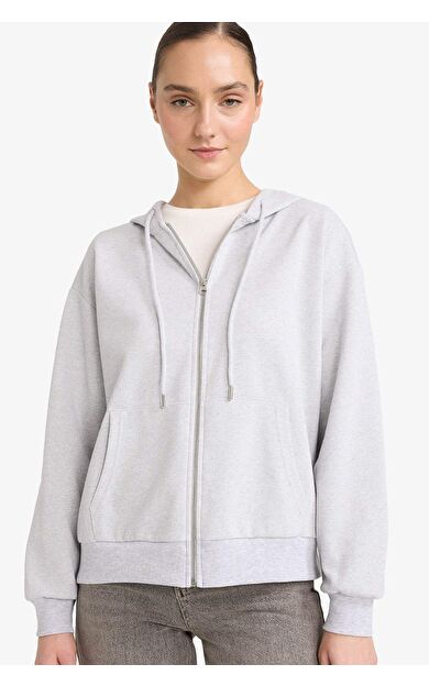 Relax Fıt Kapüşonlu Hırka