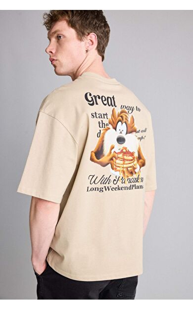 DeFacto Looney Tunes Boxy Fıt Baskılı Kısa Kollu Tişört