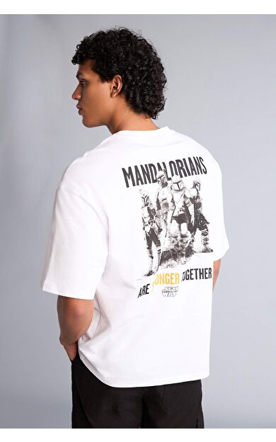 DeFacto Star Wars Boxy Fıt Baskılı Kısa Kollu Tişört