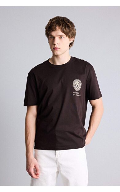 DeFacto REGULAR FIT %100 Pamuk Baskılı Tişört