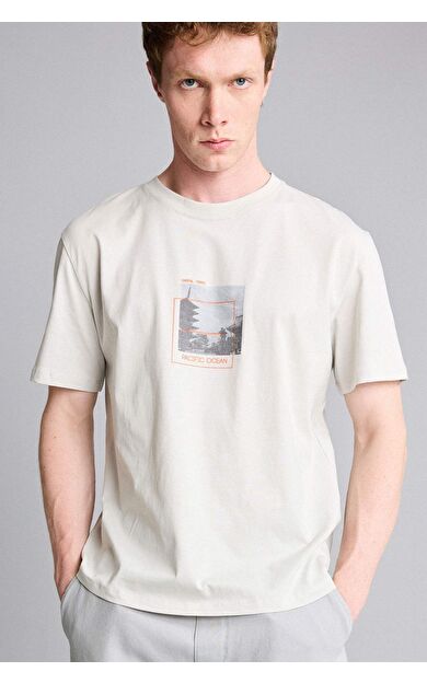 DeFacto Regular Fıt Baskılı Kısa Kollu Tişört