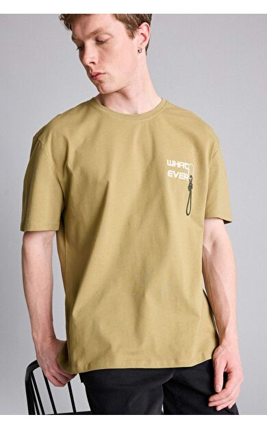 DeFacto Regular Fıt Baskılı Kısa Kollu Tişört