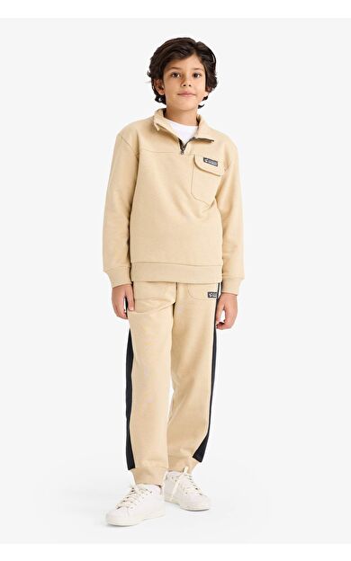 Erkek Çocuk Kalın Sweatshirt Kumaşı 2'li Takım