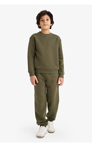 DeFacto Erkek Çocuk Kalın Sweatshirt Kumaşı 2'li Takım