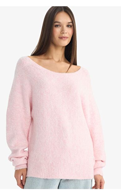 Coool Regular Fit Kayık Yaka Kazak