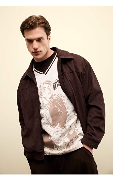 DeFacto Overshırt Fıt Gömlek Yaka Mont