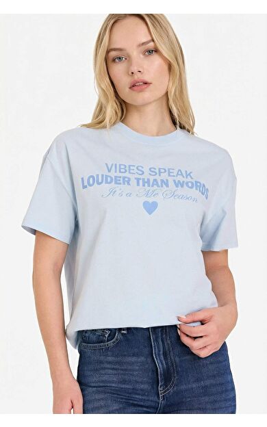 DeFacto Oversıze Baskılı Tişört