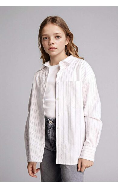 DeFacto Oxford Gömlek Tişört 2'li Takım Kız Çocuk