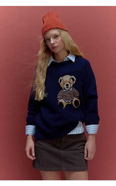 Regular Fit Bisiklet Yaka Kazak