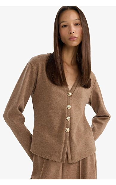 Regular Fit V Yaka Hırka