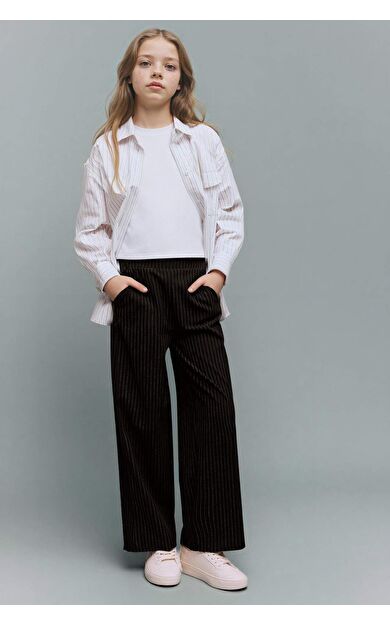 DeFacto Kız Çocuk Wide Leg Geniş Paça Pantolon
