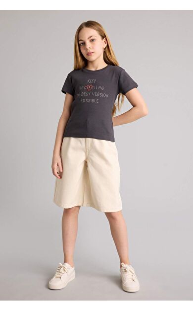 Jean Şort Kız Çocuk