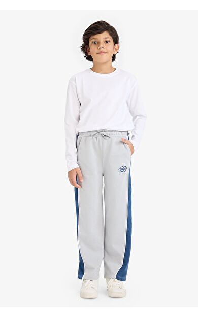DeFacto Erkek Çocuk Regular Fit Slogan Baskılı Pantolon