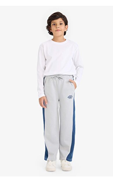 Erkek Çocuk Regular Fit Slogan Baskılı Pantolon