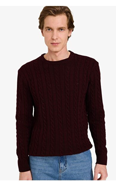 DeFacto Standart Fit Fermuarlı Yaka Triko Kazak