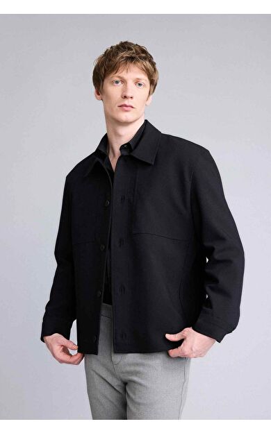 DeFacto Regular Fıt Polo Yaka Astarlı Blazer Ceket