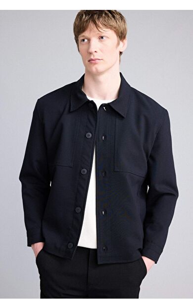 DeFacto Regular Fıt Polo Yaka Astarlı Blazer Ceket