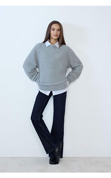 DeFacto Mia Flare Fit Yüksek Bel Uzun Jean Pantolon