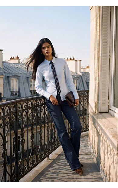 Mia Flare Fit Yüksek Bel Uzun Jean Pantolon