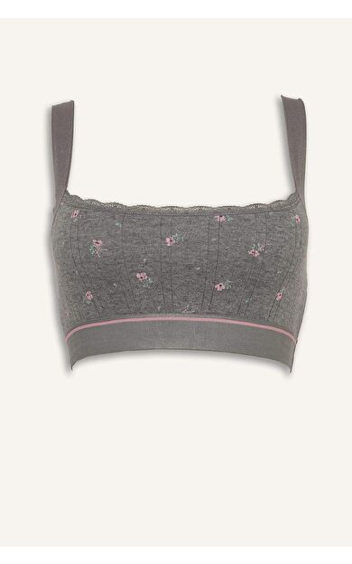 Dantel Detaylı Kapsız Pedsiz Balensiz Bralet