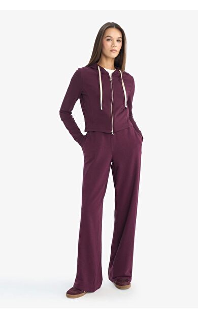 DeFacto Beli Bağcıklı Geniş Paça Eşofman Altı