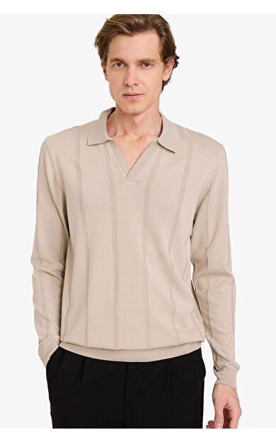 DeFacto Standart Fit Polo Yaka Triko Kazak