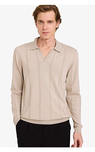 DeFacto Standart Fit Polo Yaka Triko Kazak