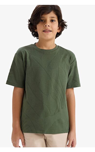 Erkek Çocuk Regular Fit Bisiklet Yaka Kısa Kollu Tişört