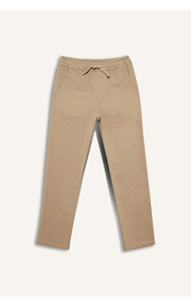 Regular Fıt Düz Paça Gabardin Pantolon Erkek Çocuk