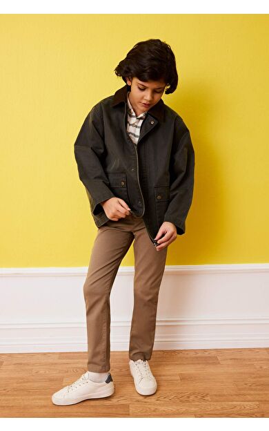 Erkek Çocuk Regular Fıt Düz Paça Gabardin Pantolon