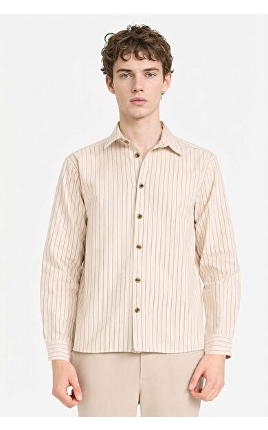 Flanel Çizgili Gömlek