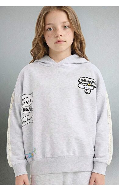 Kız Çocuk Kapüşonlu Sweatshirt