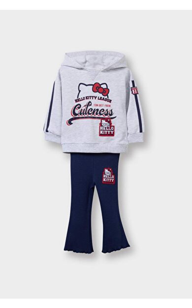 DeFacto Kız Bebek Hello Kitty Sweatshirt Kumaşı 2'li Takım