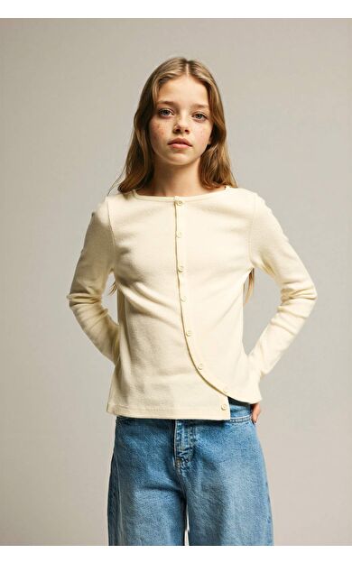 Kız Çocuk Regular Fit Uzun Kollu Tişört