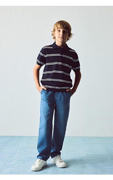 DeFacto Regular Fit Standart Kesim Jean Pantolon Erkek Çocuk Mavi G6984A826AUNM28