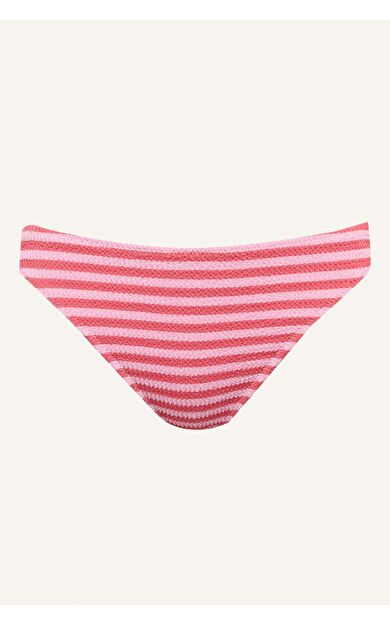 DeFacto Regular Fıt Kırışık Dokulu Pembe Bikini Altı