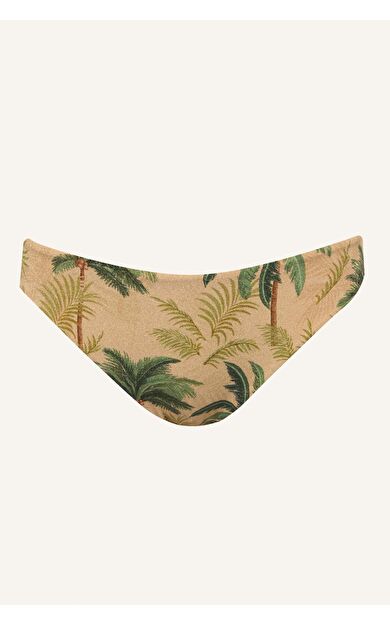 DeFacto Regular Fıt Floral Simli Kumaş Bikini Alt