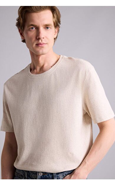 DeFacto Regular Fıt Bisiklet Yaka Kısa Kollu Tişört