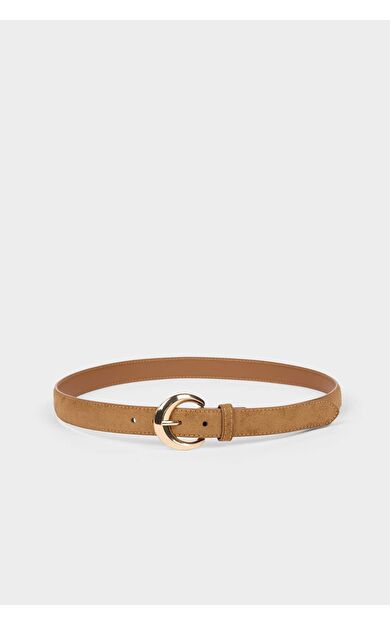 Kadın Oval Toka Suni Deri Klasik Kemer