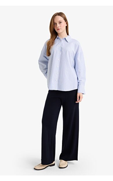 DeFacto Wide Leg Triko Pantolon