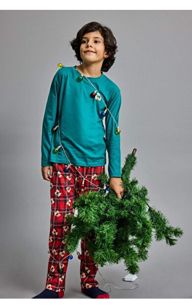 Erkek Çocuk Regular Fit 2'li Pijama Takımı
