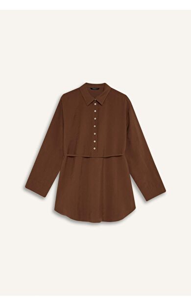 DeFacto Regular Fıt Modal Uzun Kollu Tunik