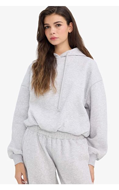 Oversize Kapüşonlu Sweatshirt