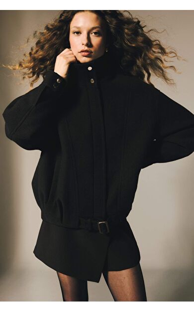 DeFacto Regular Fit Ceket Yaka Kaşe