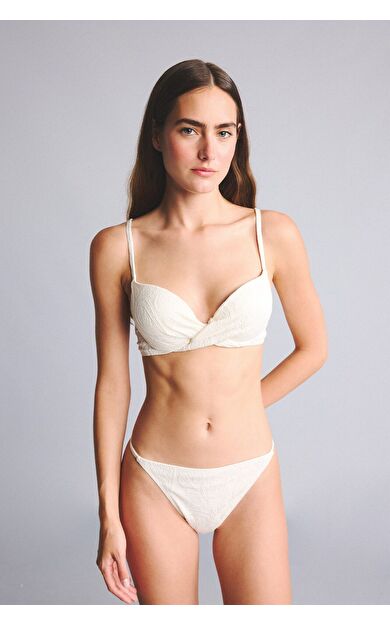 DeFacto Regular Fıt Ekru Bikini Alt