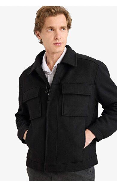 Regular Fit Fermuarlı Mont