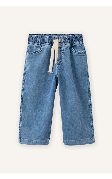 Regular Fıt Düz Paça Jean Pantolon Erkek Bebek