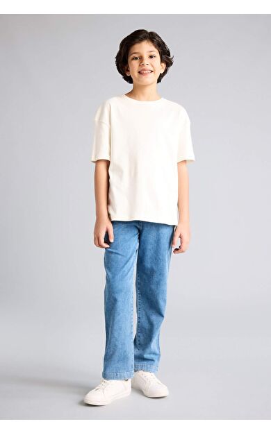 DeFacto Regular Fıt Düz Paça Jean Pantolon Erkek Çocuk